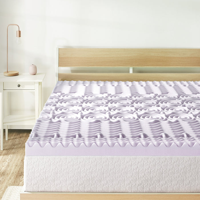 5-Zone Memory Foam Topper with Lavender Infusion - Best Price Mattress