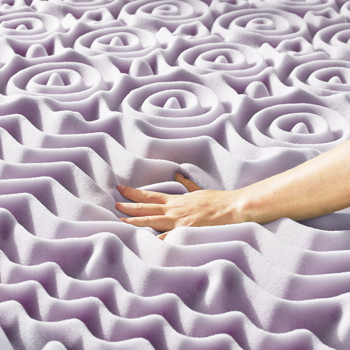 5-Zone Memory Foam Topper with Lavender Infusion - Best Price Mattress