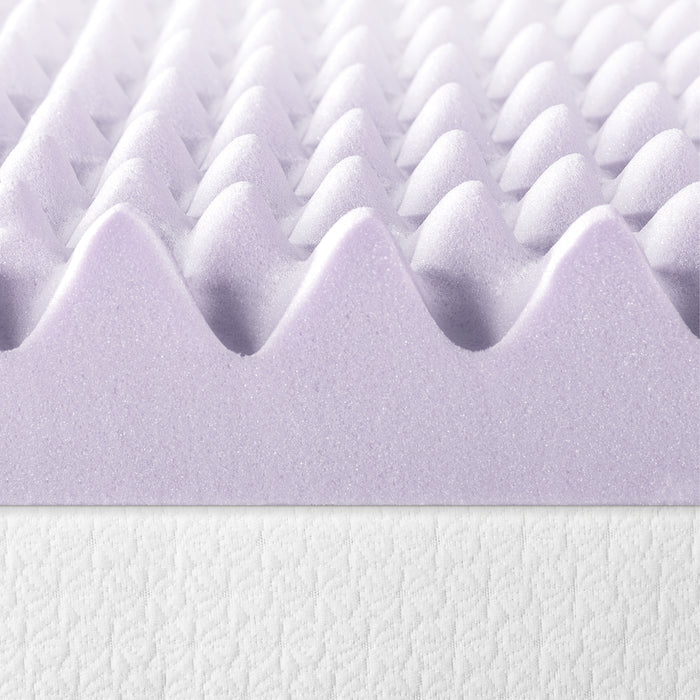 Egg Crate Memory Foam Topper with Lavender Infusion - Best Price Mattress