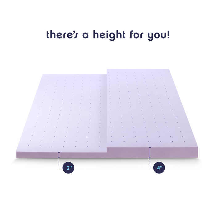 Ventilated Memory Foam Topper with Lavender Infusion - Best Price Mattress