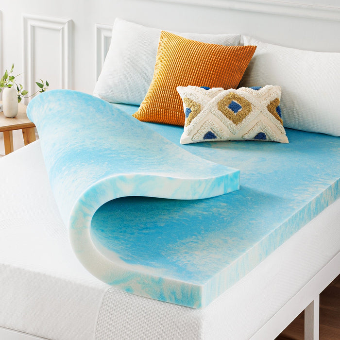 Aero Breeze Swirl Gel Memory Foam Topper - Best Price Mattress