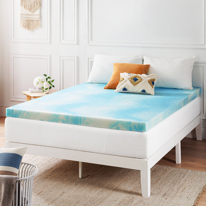 Aero Breeze Swirl Gel Memory Foam Topper - Best Price Mattress