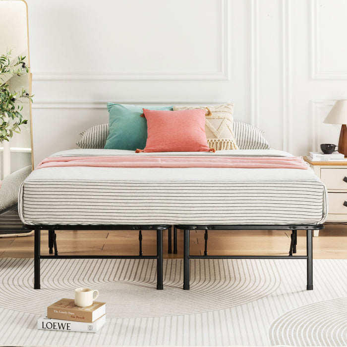 Quickbase Metal Platform Bed with Wood Slats - Best Price Mattress