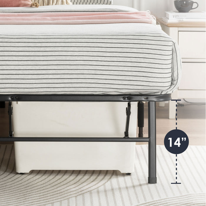 Quickbase Metal Platform Bed with Wood Slats - Best Price Mattress