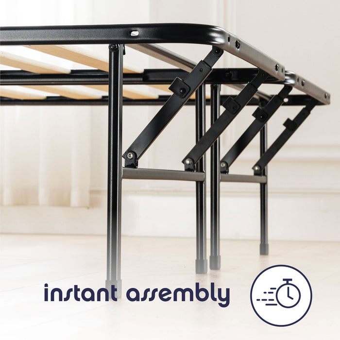 Quickbase Metal Platform Bed with Wood Slats - Best Price Mattress