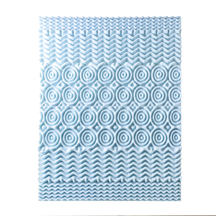 4" 5-Zone Memory Foam Topper with Infusion - bpmatt