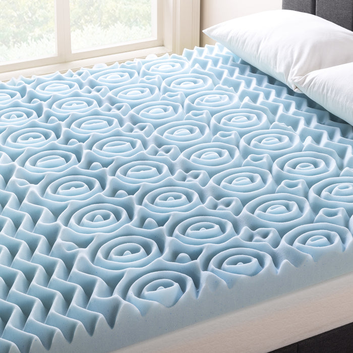 4" 5-Zone Memory Foam Topper with Infusion - bpmatt