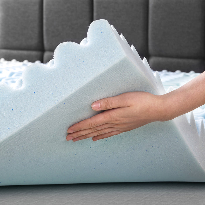4" 5-Zone Memory Foam Topper with Infusion - bpmatt