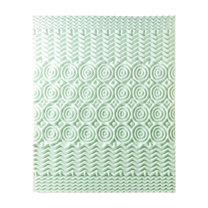 4" 5-Zone Memory Foam Topper with Infusion - bpmatt