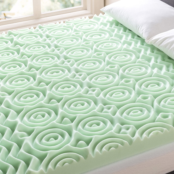 4" 5-Zone Memory Foam Topper with Infusion - bpmatt