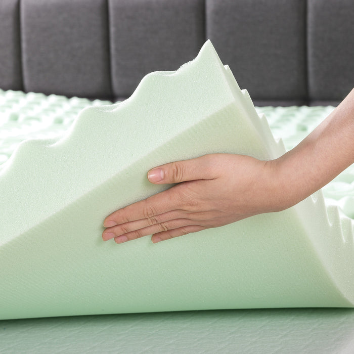4" 5-Zone Memory Foam Topper with Infusion - bpmatt