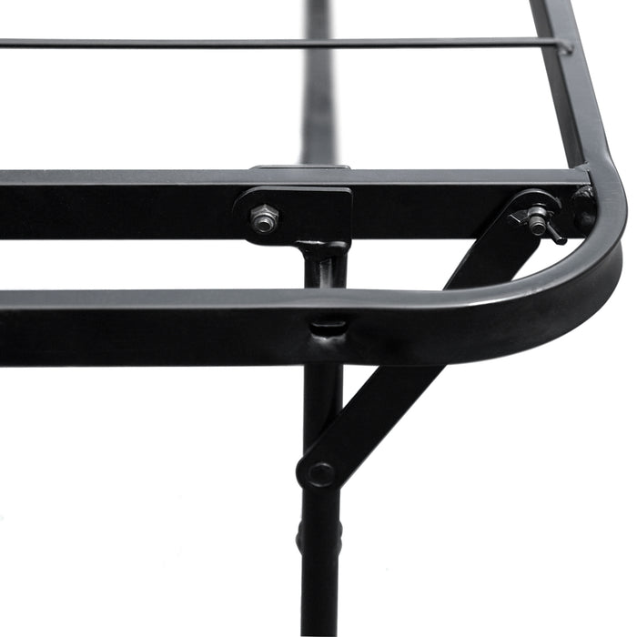 14"-18" Bifold Metal Platform Bed with Heavy Duty Steel Slats - bpmatt