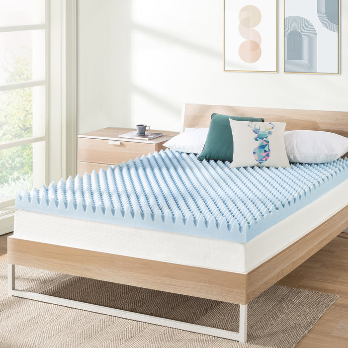 4" Egg Crate Memory Foam Topper with Infusion - bpmatt