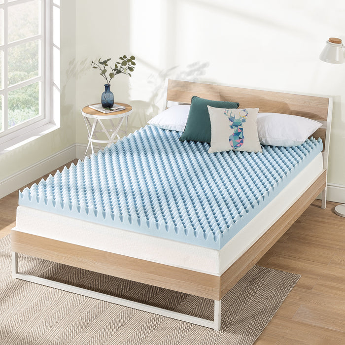 4" Egg Crate Memory Foam Topper with Infusion - bpmatt