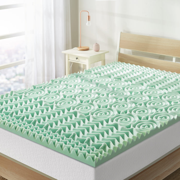 1.5" 5-Zone Memory Foam Topper with Aloe Infusion - bpmatt