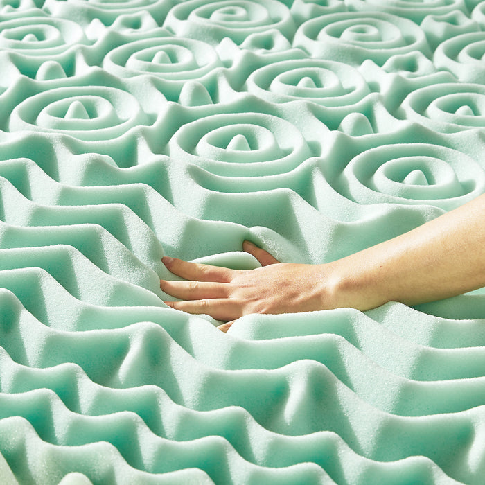 1.5" 5-Zone Memory Foam Topper with Aloe Infusion - bpmatt