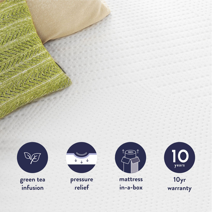 5" Green Tea Memory Foam Mattress