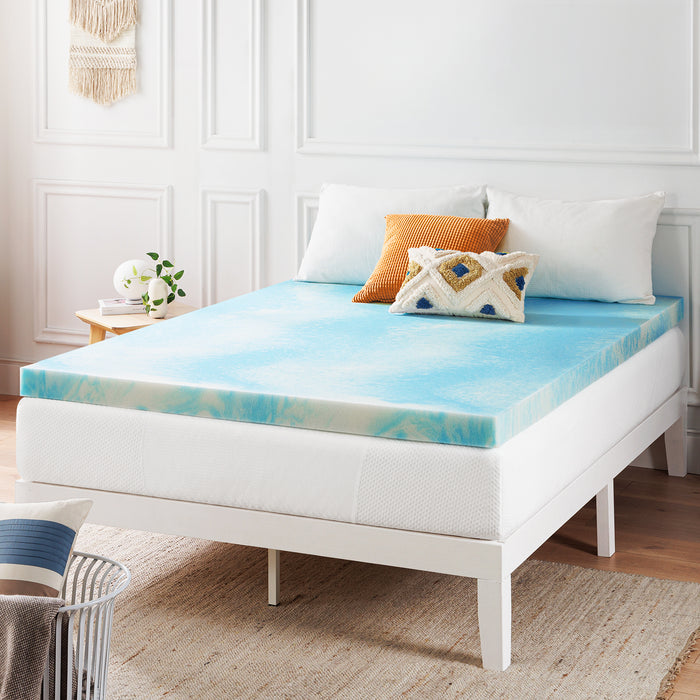 Aero Breeze Swirl Gel Memory Foam Topper