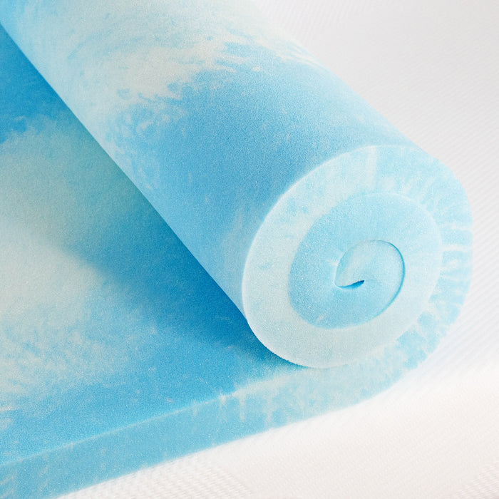 Aero Breeze Swirl Gel Memory Foam Topper