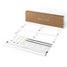 Metal Platform Bed with Heavy Duty Steel Slats - White - Best Price Mattress