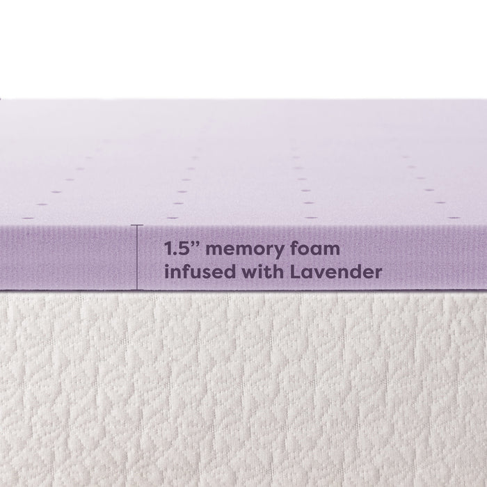 1.5" Memory Foam Topper with Herbal Infusion - bpmatt